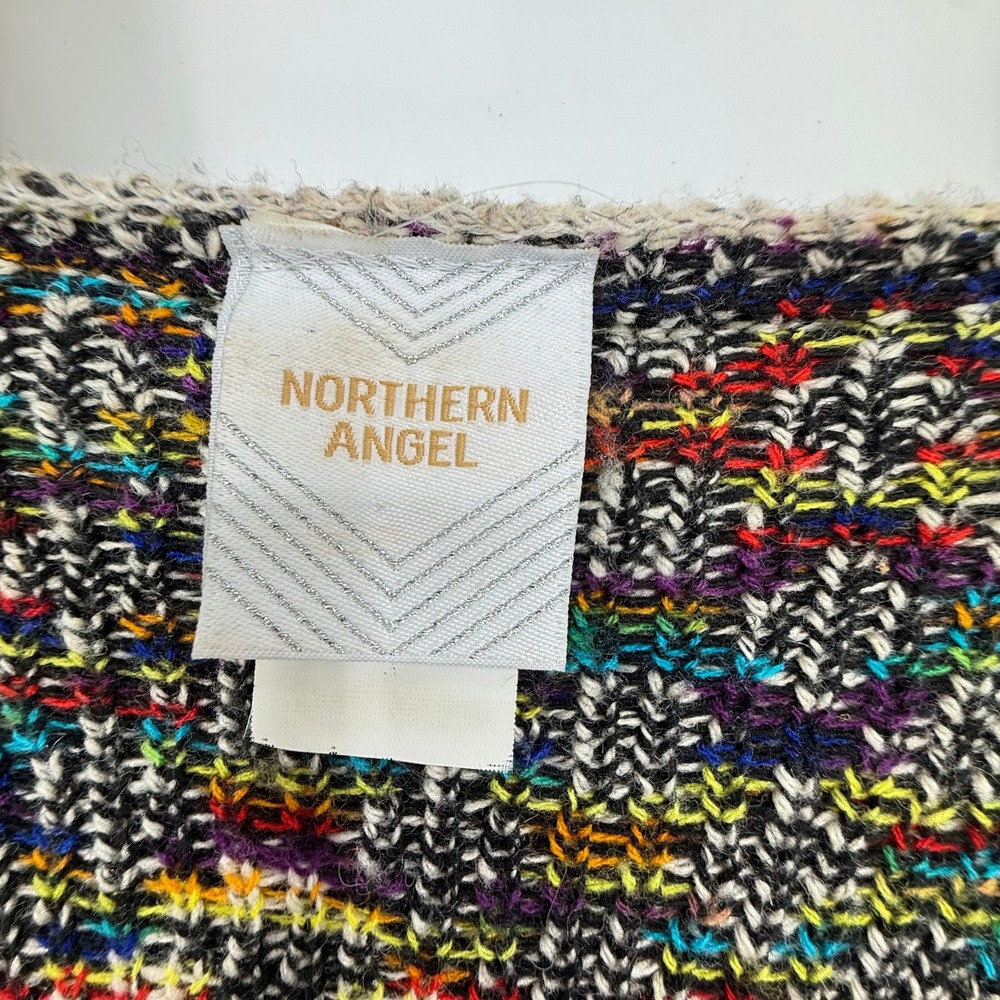 Northern Angel‎ Cardigan Womens XL Multicolor Geometric Hooded Duster - Picture 5 of 9